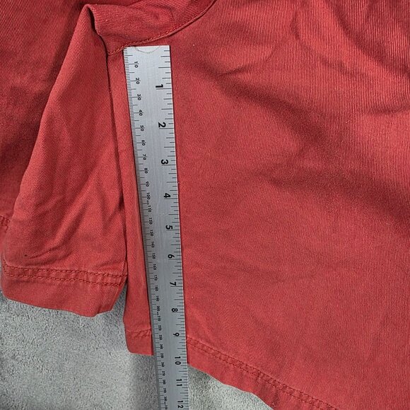 Mens Izod Red Chino Shorts Casual 100% Cotton 10" Inseam Size 40 - Picture 8 of 10